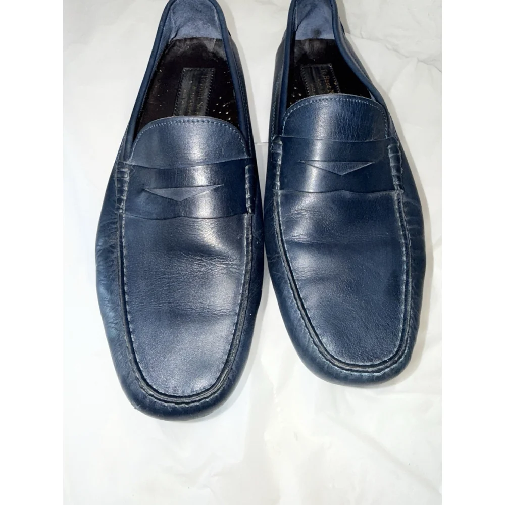 To Boot New York Palo Alto Driving Shoes leather Navy Loafers Men’s 10.5